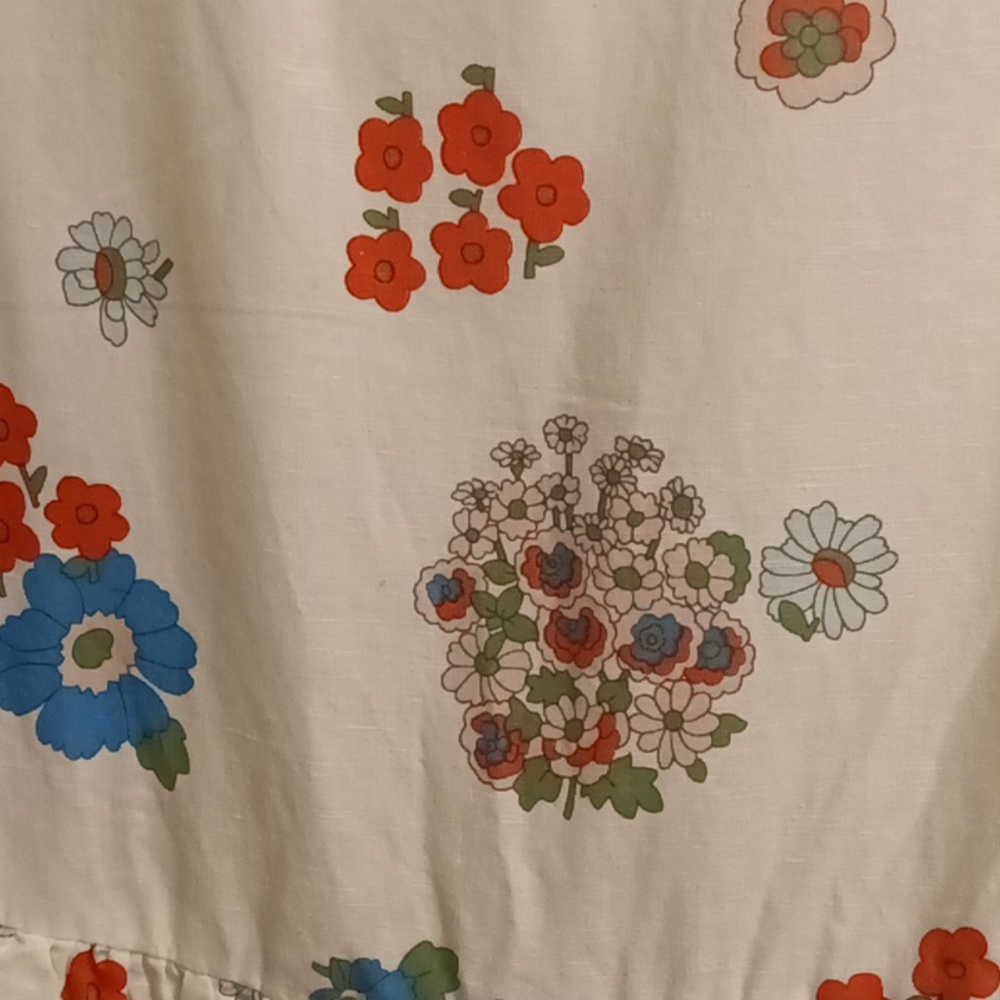 FINAL PRICE Mini Boden white multi-colored floral print dress - Picture 7 of 15